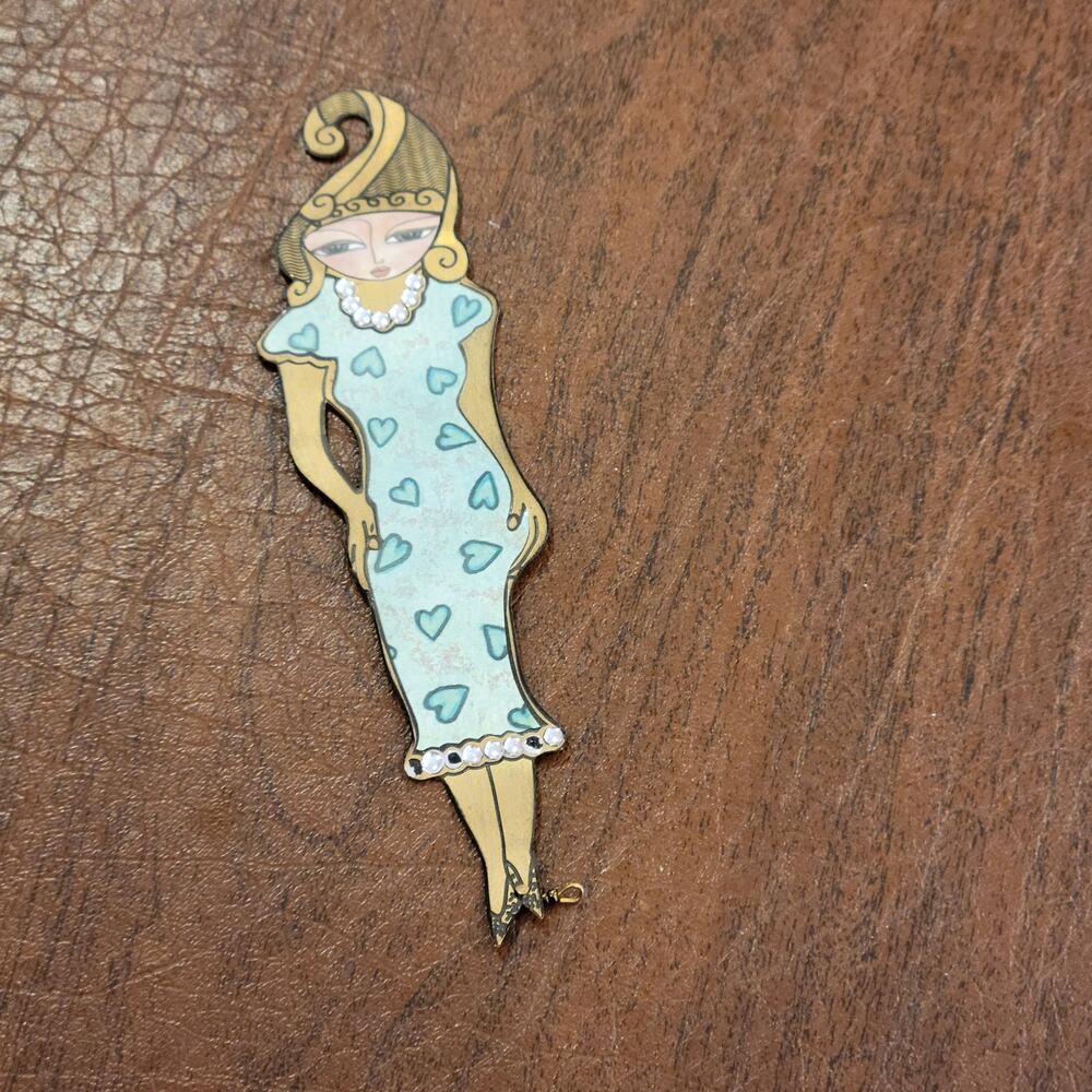 Vintage Kimberly Willcox by Silverstri metal bookmark